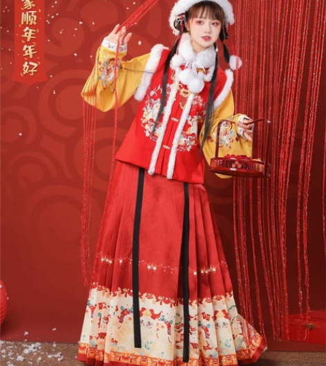 【出租】裳云兮新年战衣《福虎呈祥》明制汉服...