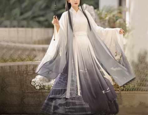 恋霜  汉服 墨紫色【包邮】 全新仅拆封 ...