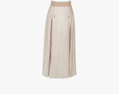 七月夕 惜染 无袖内搭绣花披肩齐腰半身裙改...