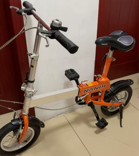Nandi折叠自行车9成新 铝合金 12寸...