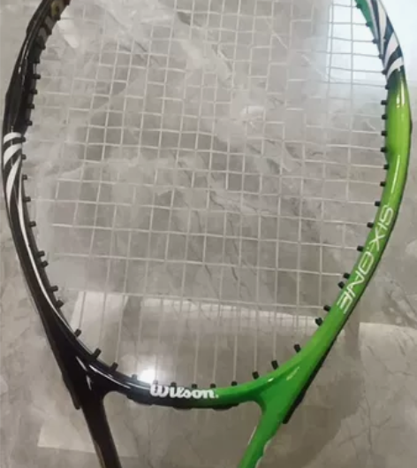 闲置 网球拍全碳素一体轻量减震男女通用单人...