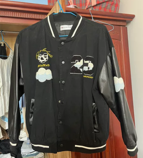 感纯欲风外套女潮ins秋冬款大码MM棒球服...