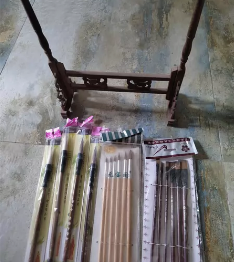毛笔笔架  图片里的笔架  木制笔架   ...