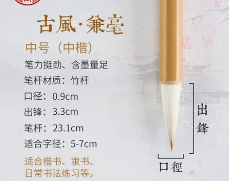 一得阁毛笔狼毫兼毫毛笔套装初学者书法国画毛...