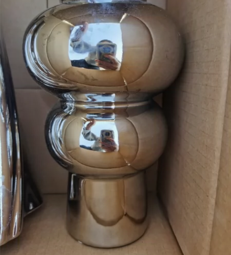 轻奢高档鹅蛋陶瓷花瓶摆件家居客厅插花装饰玄...