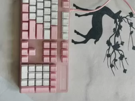 Rapoo 雷柏 V500PRO 粉白拼色...