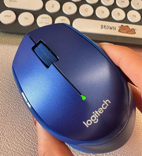罗技鼠标 M330 低价转让 宝蓝色的罗技...