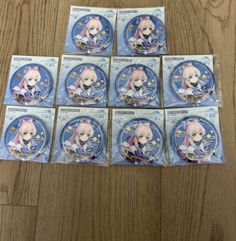 10个心海官谷立绘吧唧 全新未拆可直拍包非...