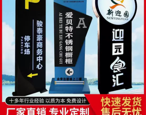 户外精神堡垒停车场立牌景区指示牌售楼部导视...