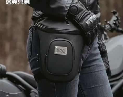 洛克兄弟摩托车腿包骑士腰包机车斜挎包男女胸...