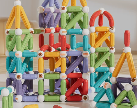 纽奇磁力棒磁力片积木儿童玩具益智拼装男孩3...