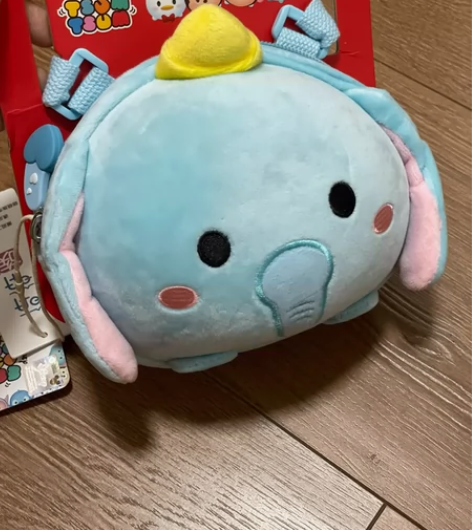 【全新有吊牌】正品弹力超柔半球斜挎包卡通小...