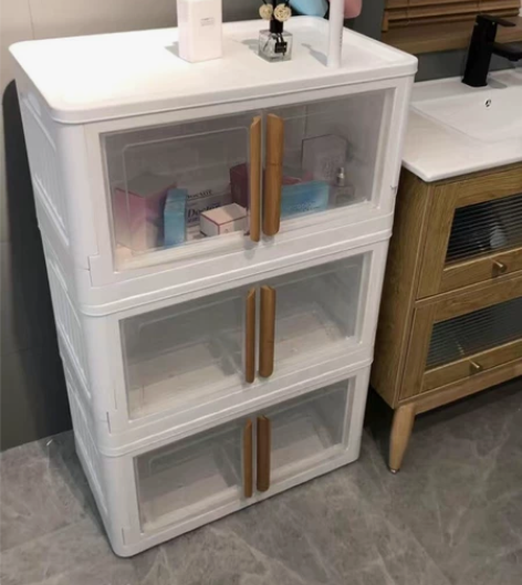 【捡漏】双开门收纳箱家用衣物整理箱塑料衣柜...