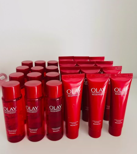 olay全新大红瓶水乳中样套装 olay塑...