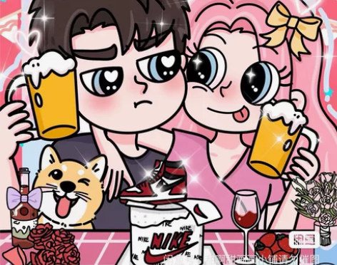 星蝶公主高质量 头像Q版手绘头像头像定制设...