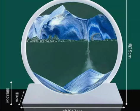 【全新包邮】3D流沙画沙漏家居摆件创意解压...