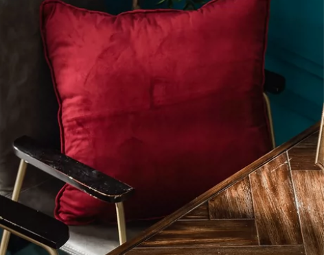 抱枕正方形枕套简约现代丝绒轻奢美式金色粉色...