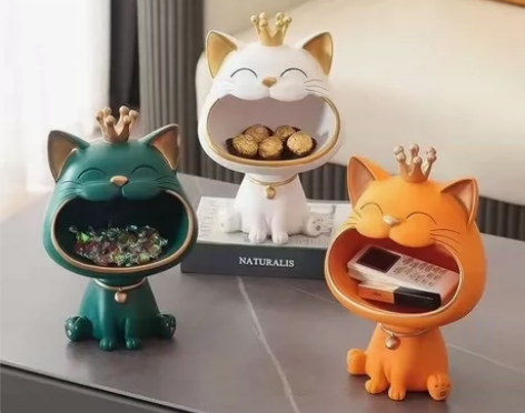 【年后发货】招财猫钥匙收纳摆件门口进门玄关...