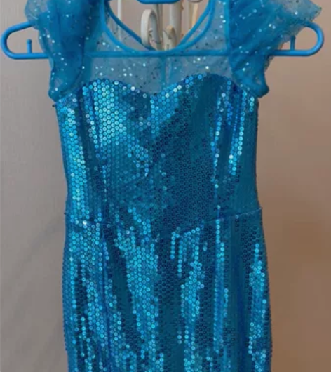 万圣节儿童cosplay服装艾莎公主裙演出...