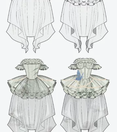 服装款式图代画 AI/cdr/ps/pro...