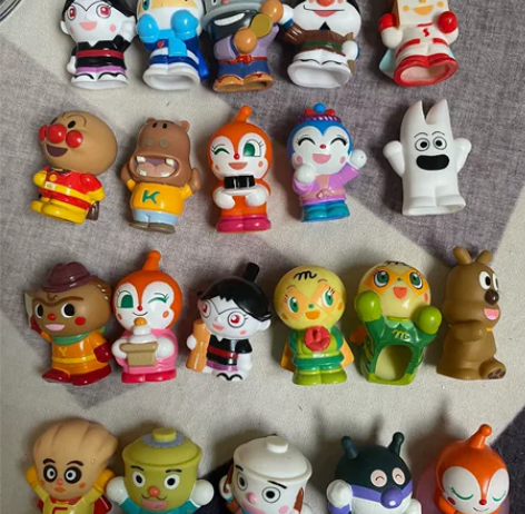 面包超人面超指套指偶胶皮小摆件 剩余款式如...