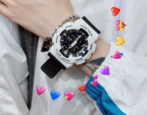 男生潮流黑科技手表学生初中运动机械电子表女...