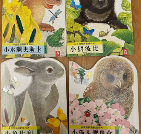 小兔比利触摸书全套 几乎全新小兔比利(中英...