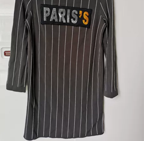 SEDATE水云间条纹弹力长袖连衣裙,尺码...