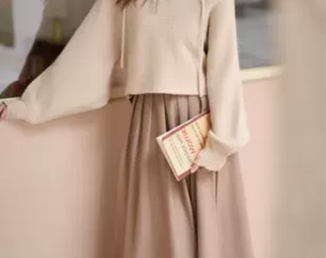 大码卡其毛衣本命年龙年秋冬新款慵懒高级胖m...