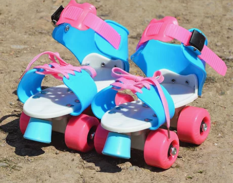 儿童初级可伸缩轮滑鞋儿童款双排轮滑鞋双排溜...