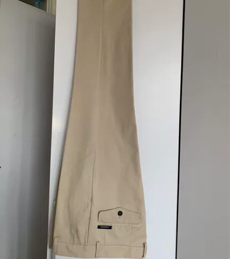 男士休闲裤，米色全棉的，几乎全新，质量很好...