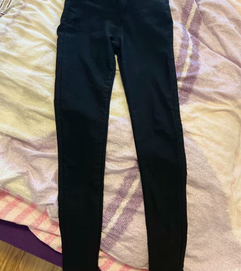 付邮送黑色铅笔裤小脚裤加绒裤紧身休闲裤保暖...