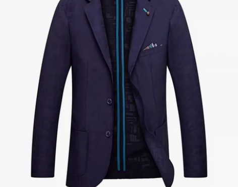 轻薄亲肤透气 男士西装 藏青色 175/4...