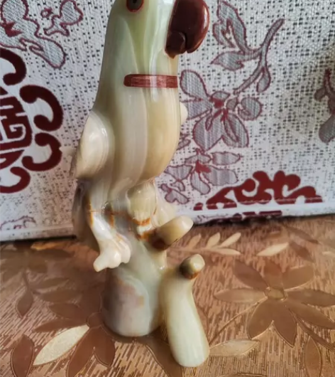 阿富汗玉雕鹦鹉 1995年从巴基斯坦购得带...