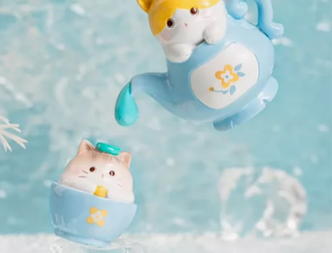 全新 宫廷宝贝故宫文创宫猫消夏办公桌面可爱...