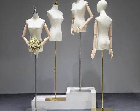 服装店模特道具女半全身女装橱窗人台衣服架子...