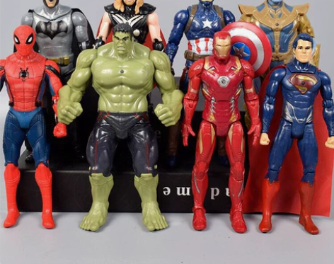 全新 包邮 8个 复仇者联盟4模型手办蜘蛛...