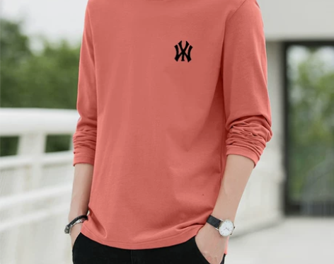 MLBNY长袖t恤男春秋休闲运动打底衫时尚...