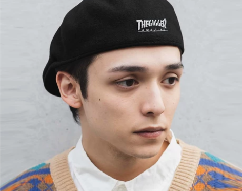 秋冬羊毛呢反戴贝雷帽女英伦复古画家帽日系