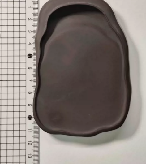 端砚 坑仔随形砚 11x7.5x1 cm