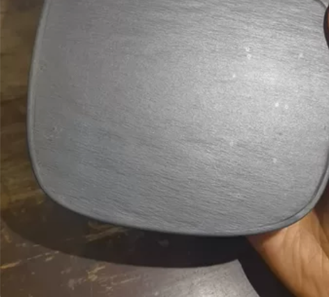 歙砚老坑，眉子坑圆首门字砚 石出眉子坑，细...