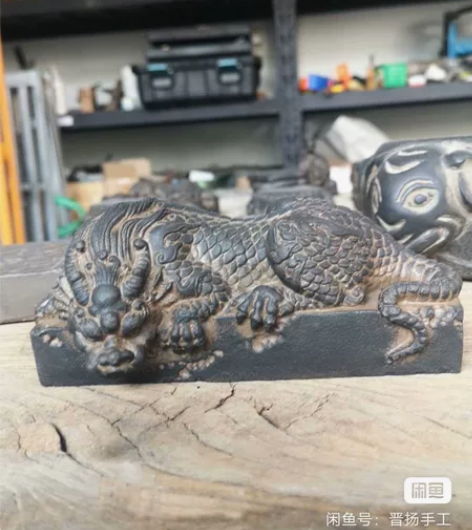 吸水兽镇水兽仿古石雕摆件温馨灵动家庭文人风...