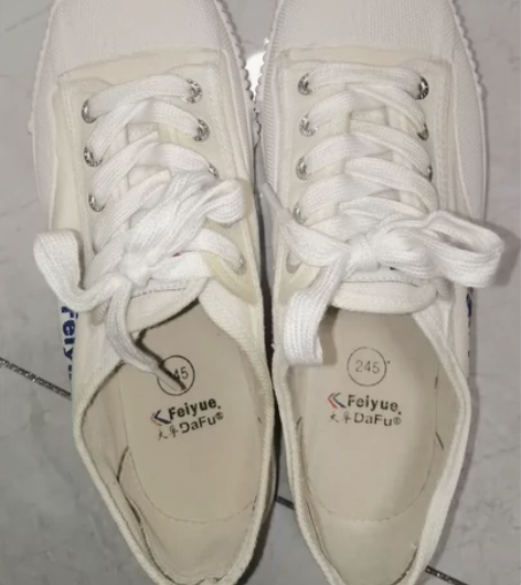 飞跃帆布鞋 39码，仅试穿过，整体没有破损...