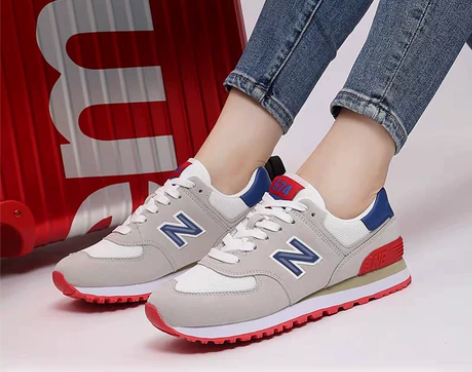 新百伦女鞋春夏季574灰色旗舰店官方正品男...