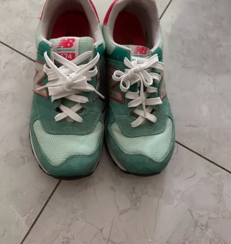 新百伦New Balance38码绿色多巴...