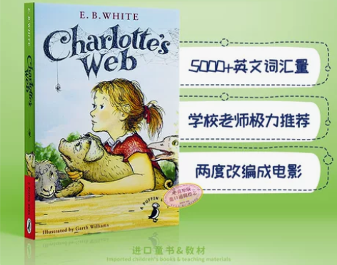 现货 英文原版Charlottes web...