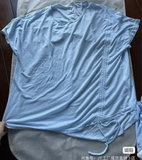 LuLu同款L码运动T恤女短袖宽松显瘦健身...