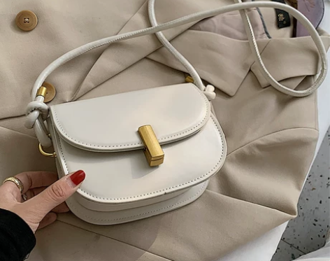 全新黑色简约单肩包包女2020秋冬新款潮时...