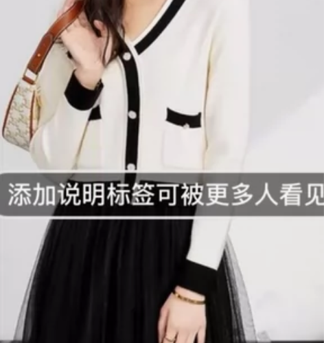 拉夏贝尔小香风针织连衣裙女2023年春装新...