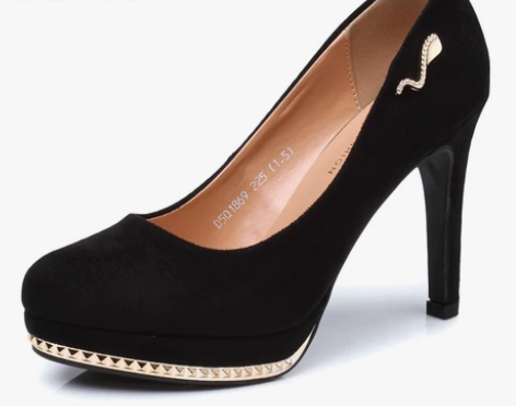 大东2015秋季新款性感高跟细跟防水台金属...